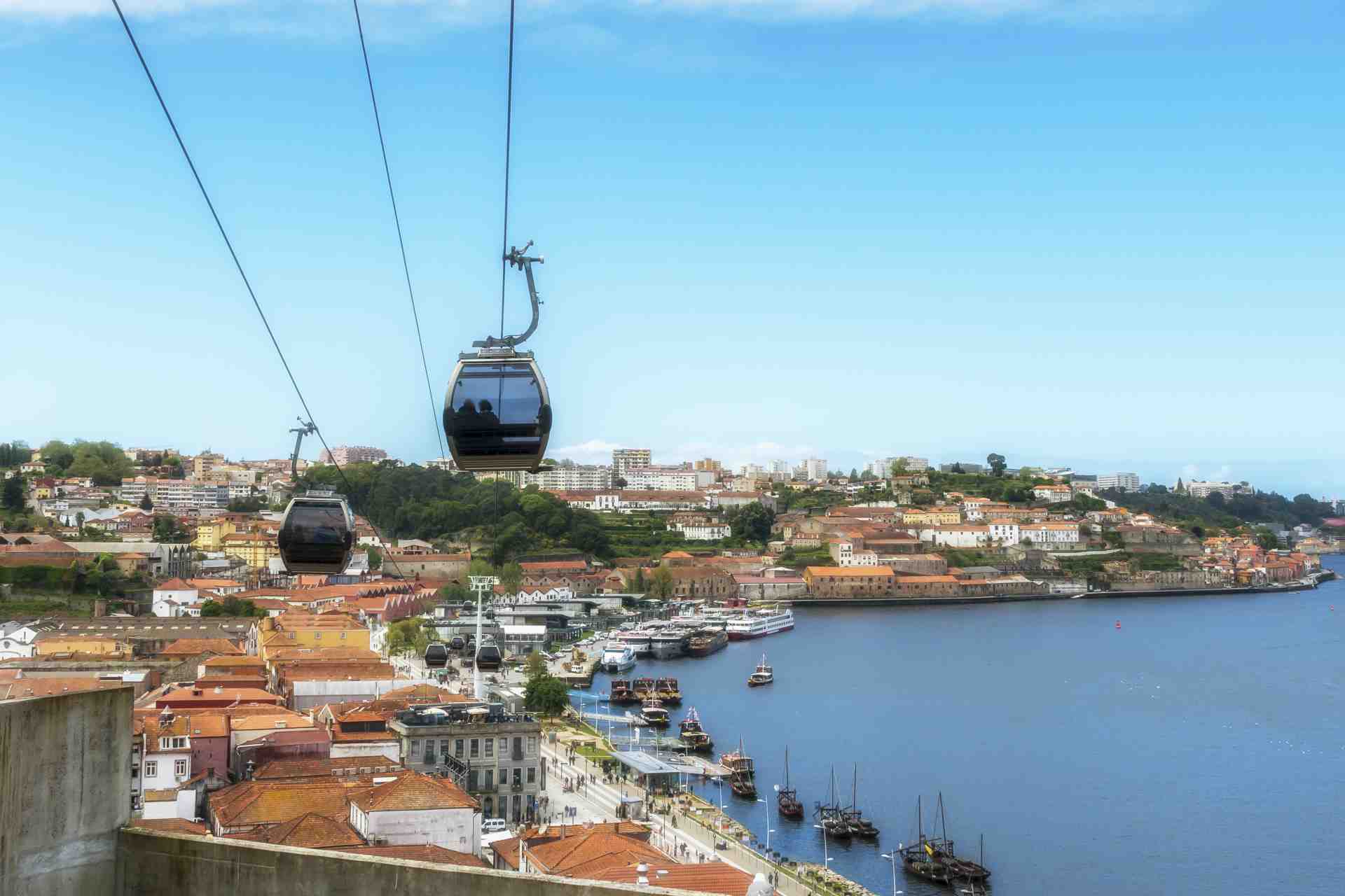 Porto Stadtseilbahn in Portugal